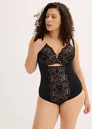 Body med glittergarn och lätt formande effekt, bonprix
