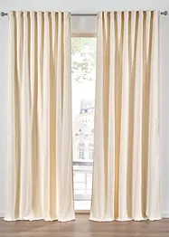 Ogenomskinlig gardinlängd i mjuk chenille (1-pack), bonprix