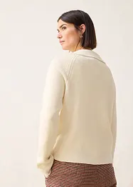 Cardigan i bomull och ull, bonprix