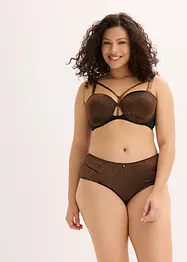 Balconette-BH i glittrigt material, bonprix