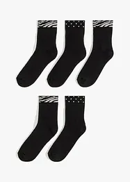 Halvlånga termostrumpor med ekologisk bomull (5-pack), bonprix