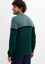 Lättskött tröja med rund hals, bonprix