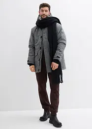 Vattentät funktionsparkas med teddyfleece, bonprix