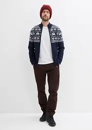 Hudvänlig lusemönstrad cardigan i ren bomull, bonprix