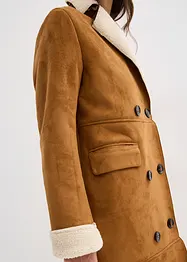 Kappa i skinnimititation med värmande teddyfoder, bonprix