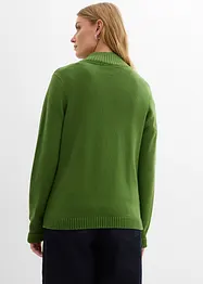 Stickad kofta av ekologisk bomull, bonprix