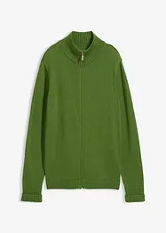 Stickad kofta av ekologisk bomull, bonprix