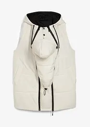 Fodrad och vändbar mammaväst med babyficka, bonprix