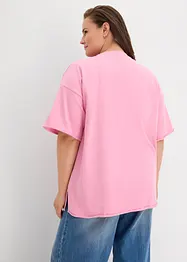 Lång T-shirt i ren bomull, bonprix