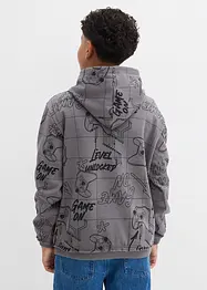 Sweatshirt med huva i mjuk bomullsmix, bonprix