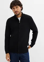 Cardigan med ståkrage i återvunnet material, bonprix
