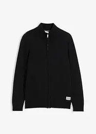 Cardigan med ståkrage i återvunnet material, bonprix