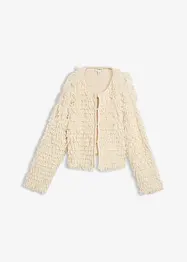 Cardigan i lurvigt material, bonprix