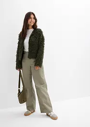 Cardigan i lurvigt material, bonprix