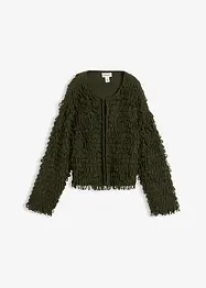 Cardigan i lurvigt material, bonprix