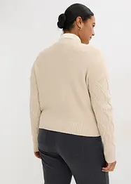 Grovstickad cardigan, bonprix