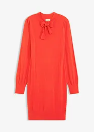 Stickad klänning i mjuk viskosmix, bonprix