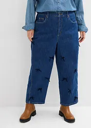 Barrel jeans High Waist, ledig midja, bonprix