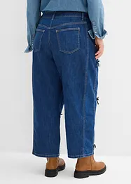 Barrel jeans High Waist, ledig midja, bonprix