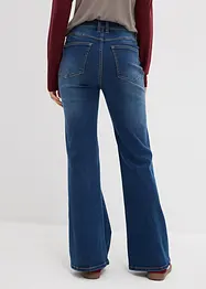 Flared jeans med hög midja och nitar, bonprix
