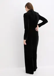 Jerseyjumpsuit i mjuk sammet, bonprix