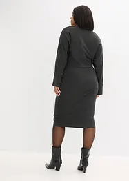 Stickad klänning och topp (2 delar), bonprix