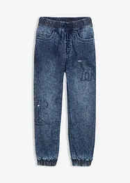 Dra på-jeans med jerseyfoder, Regular Fit, bonprix