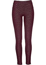 Leopardmönstrade jeggings, bonprix