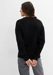 Stickad tröja i oversizemodell, bonprix