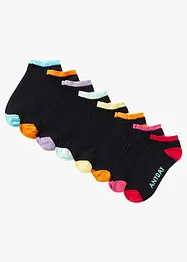 Ankelstrumpor veckodagar (8-pack) med ekologisk bomull, bonprix