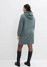 Trikåklänning med luva, bonprix