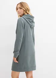 Trikåklänning med luva, bonprix