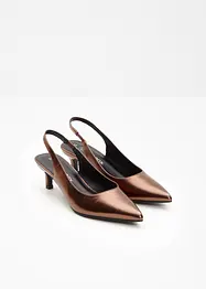 Slingbackpumps med smal klack, bonprix
