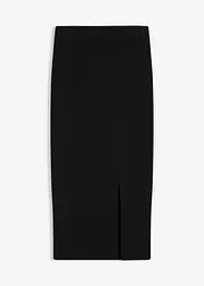 Finstickad kjol av mjuk viskosmix, bonprix