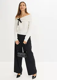 Oversizetröja med vid ringning, bonprix