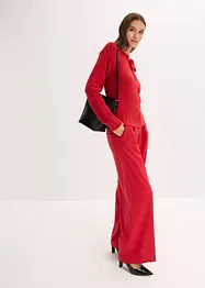 Grovstickad tröja med knytning, bonprix