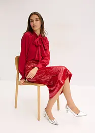 Paljettmidikjol, bonprix