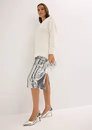 Paljettmidikjol, bonprix