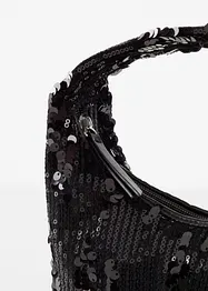 Liten handväska med paljetter, bonprix