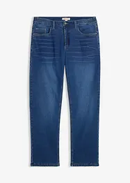 Fodrade jeans med stretch och resårlinning, Straight, bonprix