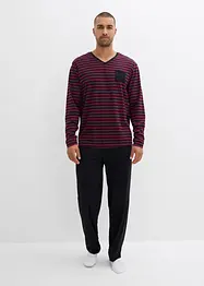 Långärmad pyjamas i ren bomull, bonprix