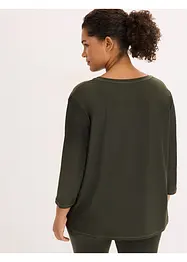 Supermjuk funktionstopp av snabbtorkande material med 3/4-ärmar, bonprix