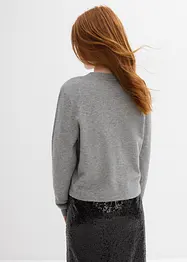 Stickad kofta av mjuk viskosmix, bonprix