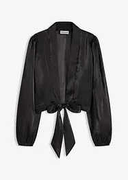 Bolero av tunn tyll med knytdetalj, bonprix