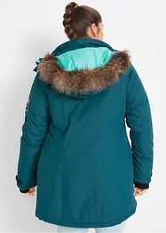 Lång vattentät funktionsjacka med huva, bonprix