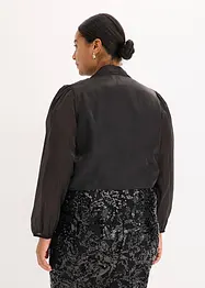 Bolero av tunn tyll med knytdetalj, bonprix