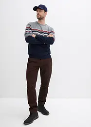 Lusemönstrad tröja med bomull, bonprix