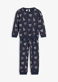 Pyjamas av ekologisk bomull (set i 2 delar), bonprix