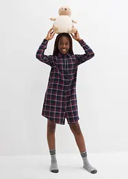 Nattlinne av mjuk flanell med knappslå, bonprix