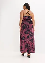 Maxiklänning av glansig sammet, bonprix